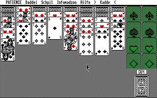 Patience atari screenshot
